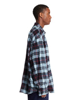 Blue Cotton and Wool Shirt | PDP | Antonia