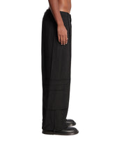 Black Wool Multi-Pocket Trousers | PDP | Antonia