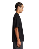 Black Cotton Crewneck T-Shirt | PDP | Antonia