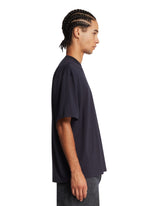 Blue Cotton Crewneck T-Shirt | PDP | Antonia