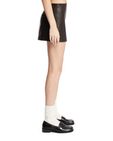 Black Leather Mini Skirt | PDP | Antonia