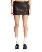 Black Leather Mini Skirt - Women's skirts | PLP | Antonia