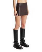 Brown Jett Mini Skirt | PDP | Antonia