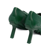 Green Sporty Heeled Pumps | PDP | Antonia