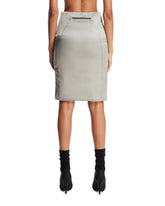 Gray Padded Pencil Skirt | PDP | Antonia
