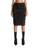 Gray Lurex Midi Skirt - Women's skirts | PLP | Antonia