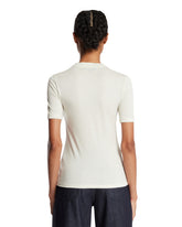 White Silk T-Shirt L | PDP | Antonia