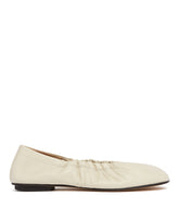 Beige Leather Mica Ballet Flats - Women's shoes | PLP | Antonia