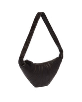 Brown Medium Leather Croissant Bag | PDP | Antonia