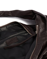 Brown Leather Scarf Bag | PDP | Antonia