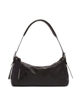 Brown Leather Belted Baguette Bag - Women's shoulder bags | PLP | Antonia