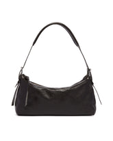 Brown Leather Belted Baguette Bag | PDP | Antonia