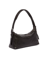 Brown Leather Belted Baguette Bag | PDP | Antonia