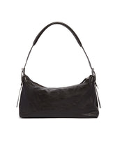 Brown Leather Belted Baguette Bag | PDP | Antonia