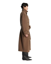 Brown Wool Coat with Belt | PDP | Antonia