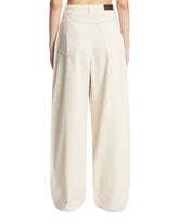 White Denim Trousers | PDP | Antonia