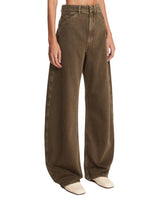 Green Curved Jeans | PDP | Antonia