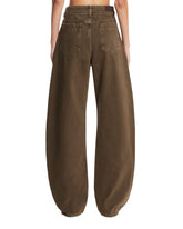 Green Curved Jeans | PDP | Antonia