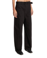 Black Curved Jeans with Belt | PDP | Antonia