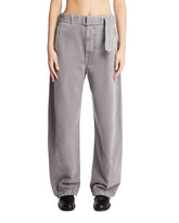Gray Twisted Jeans with Belt - LEMAIRE WOMEN | PLP | Antonia