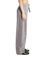 Gray Twisted Jeans with Belt | PDP | Antonia