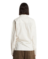 Beige Twisted Cotton Shirt | PDP | Antonia