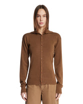 Brown Wool Cardigan | PDP | Antonia