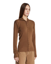 Brown Wool Cardigan | PDP | Antonia