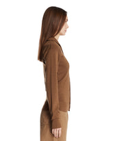 Brown Wool Cardigan | PDP | Antonia