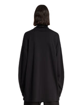 Black High-Neck Relaxed T-Shirt | PDP | Antonia