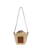 Loewe Beige Handwoven Bucket Bag | PDP | Antonia