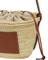 Loewe Beige Handwoven Bucket Bag | PDP | Antonia