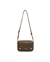 Brown Small Pebble Messenger Bag | PDP | Antonia