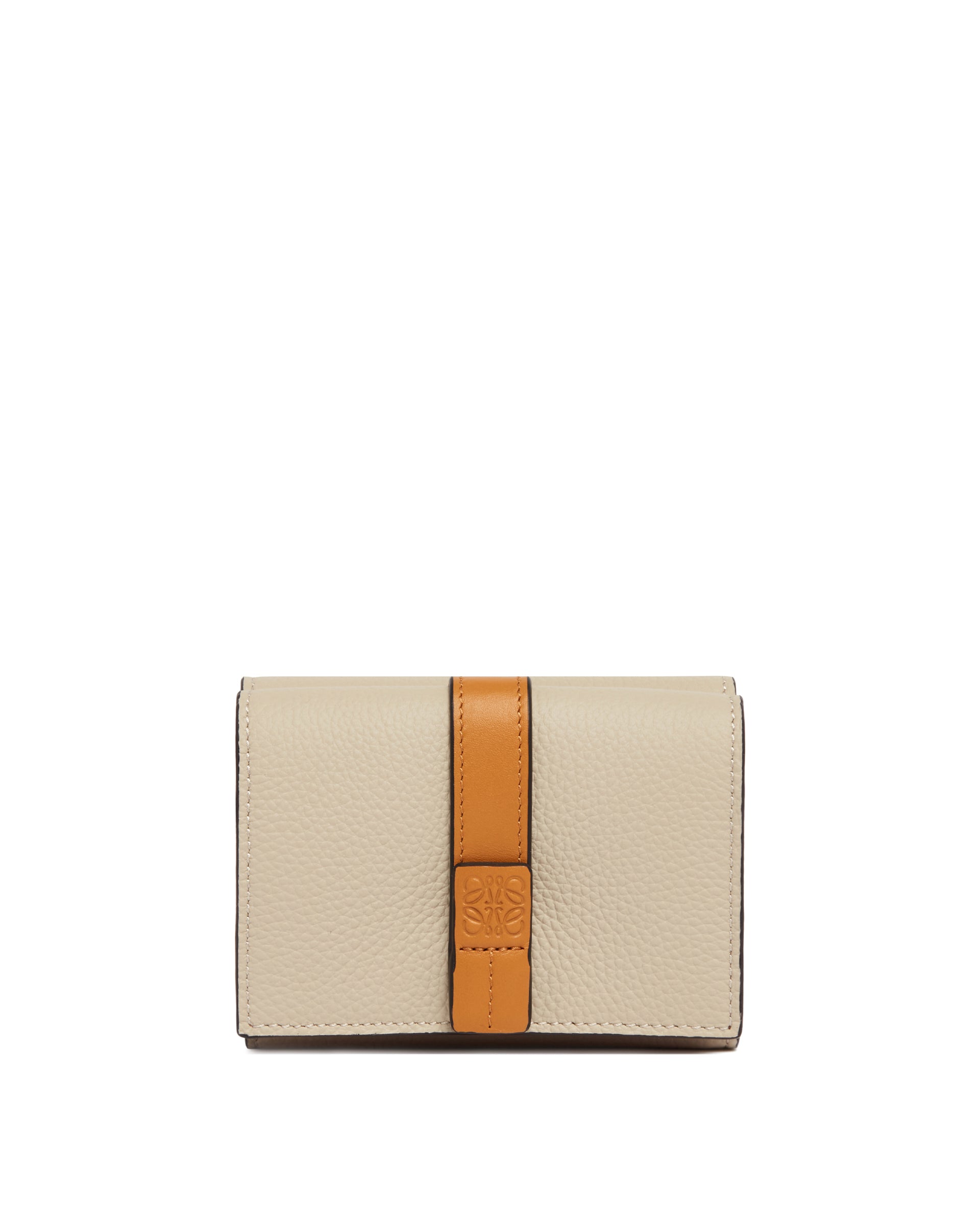 Gray Leather Trifold Wallet | LOEWE - Antonia