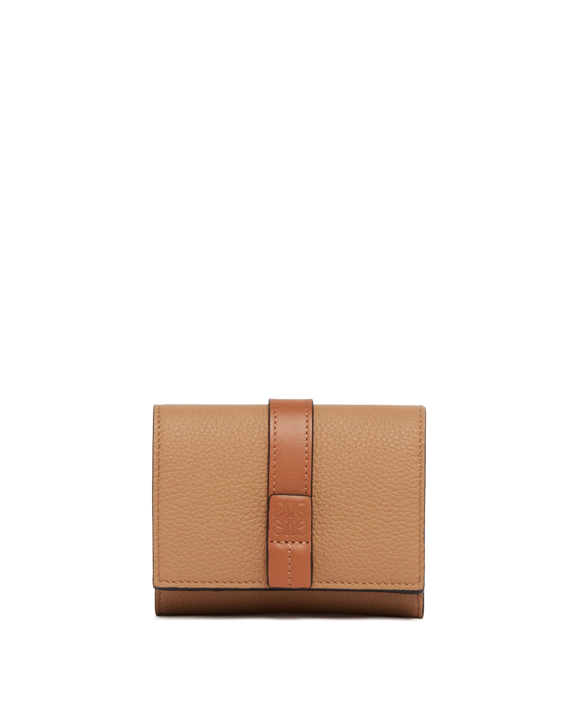 Gray Leather Trifold Wallet | LOEWE - Antonia