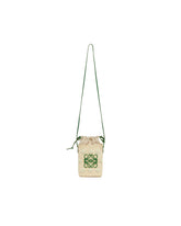 Square Raffia Beaded Pouch | PDP | Antonia