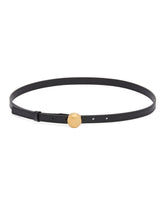 Black Pebble Leather Belt | PDP | Antonia
