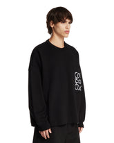 Black Relaxed Anagram Sweater | PDP | Antonia