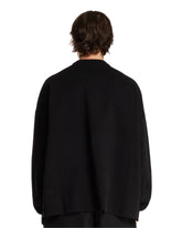 Black Relaxed Anagram Sweater | PDP | Antonia