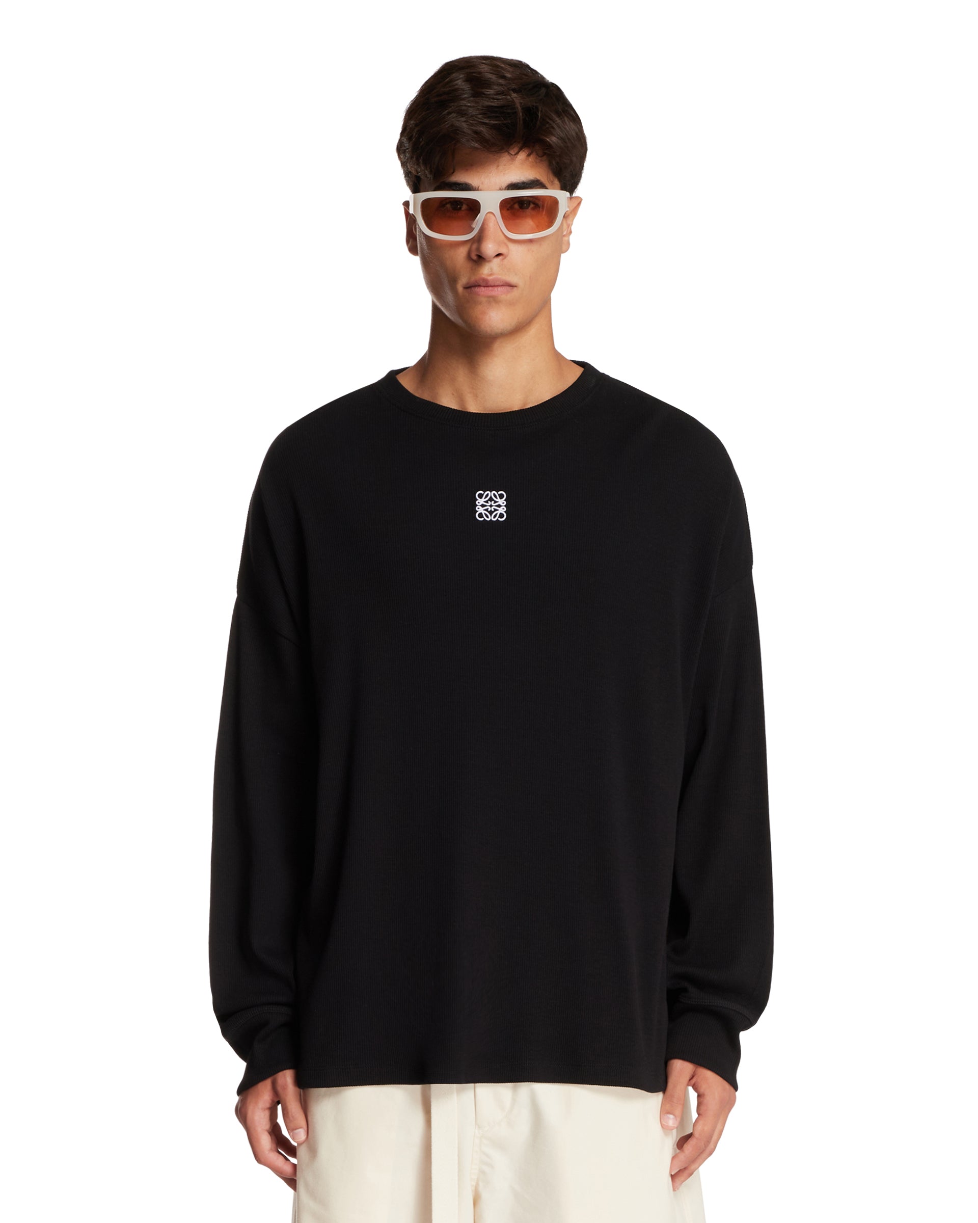 Black Anagram Long-Sleeve T-Shirt | LOEWE - Antonia