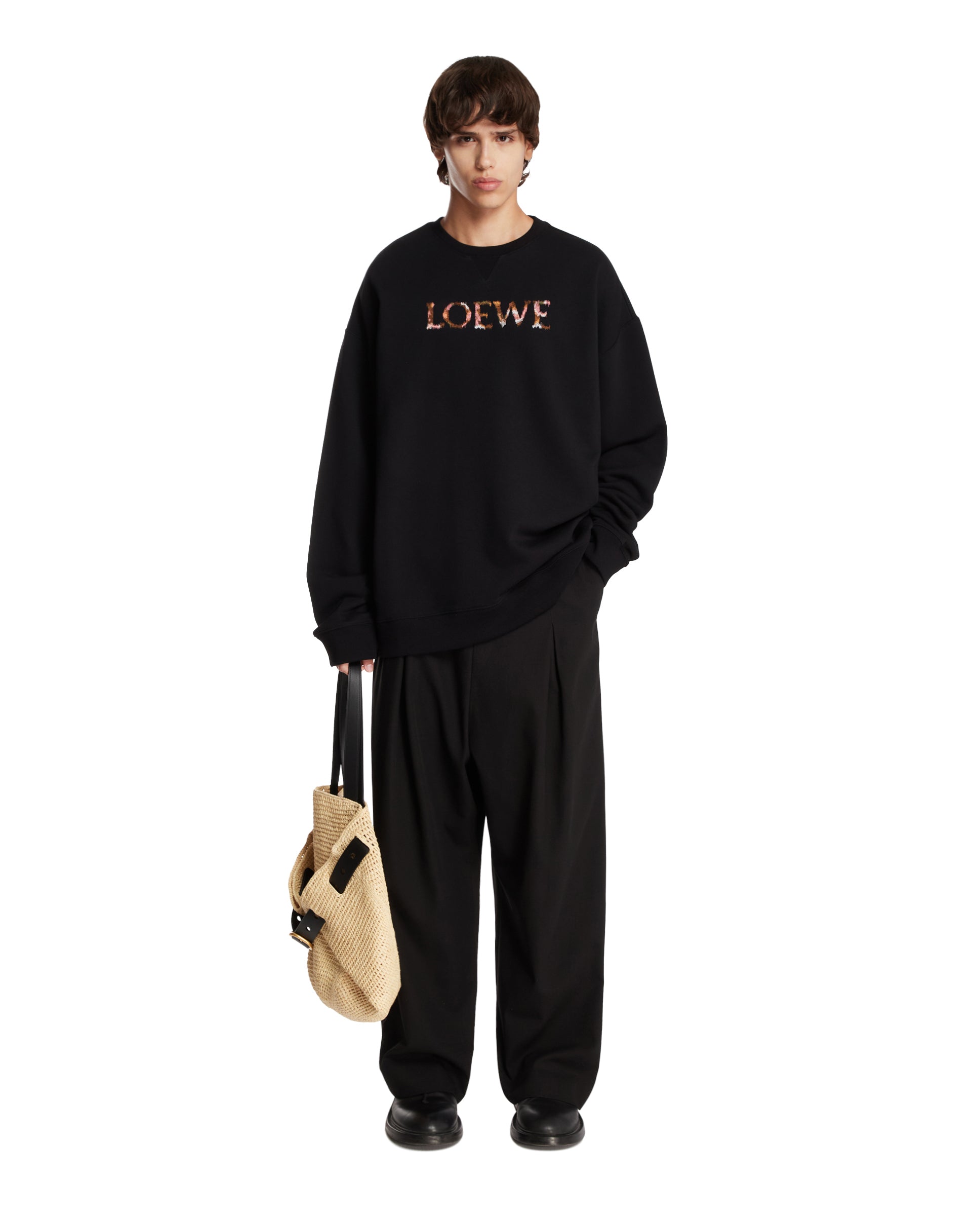 Black Logo Sweatshirt | LOEWE - Antonia