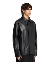 Overshirt In Pelle Nera | PDP | Antonia