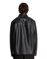 Overshirt In Pelle Nera | PDP | Antonia