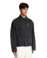 Black Anagram Jacket | PDP | Antonia