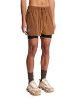 LOEWE x On Brown Running Shorts | PDP | Antonia