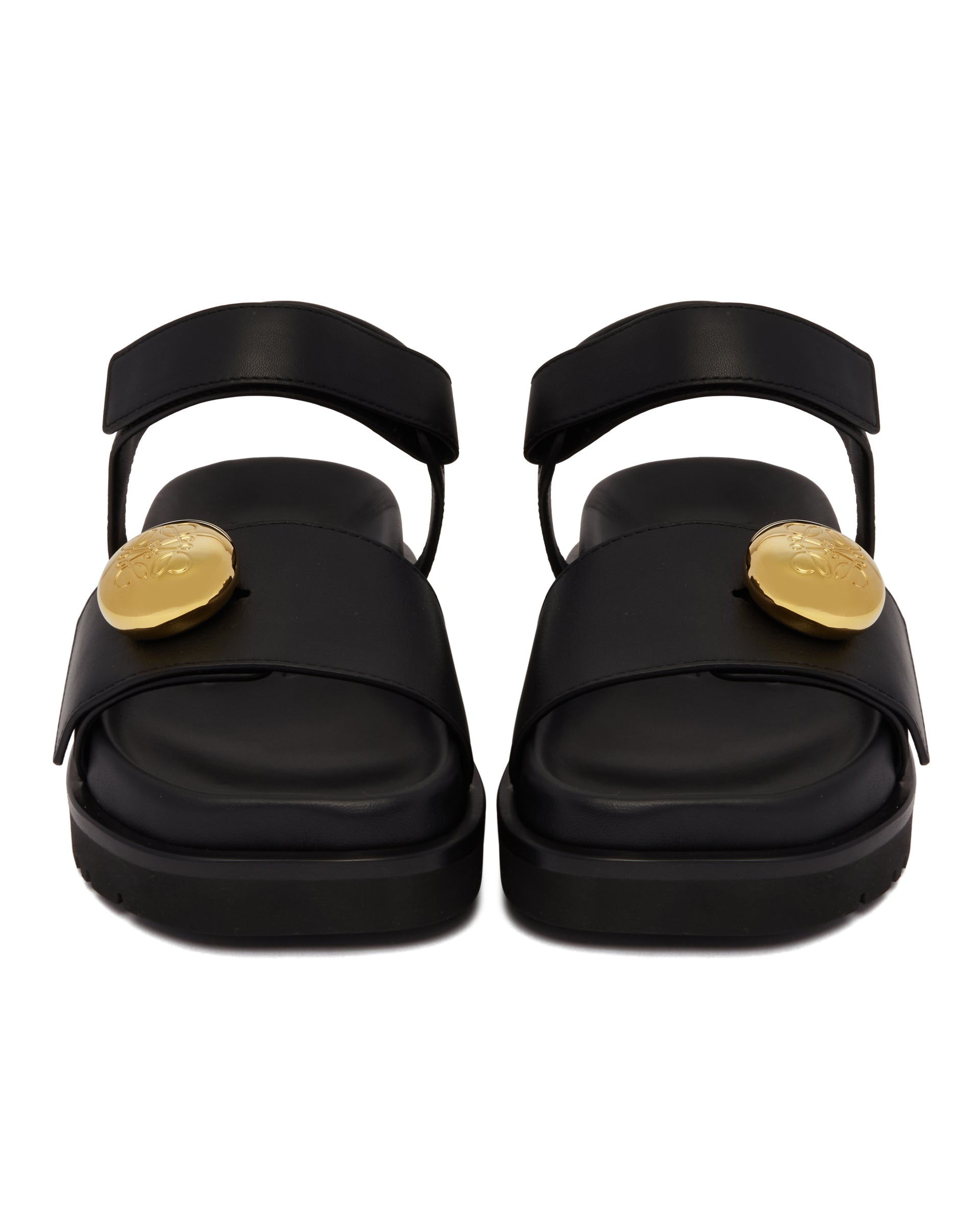 Black Pebble Fussbett Sandals | LOEWE - Antonia