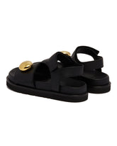 Black Pebble Fussbett Sandals | PDP | Antonia