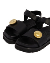 Black Pebble Fussbett Sandals | PDP | Antonia