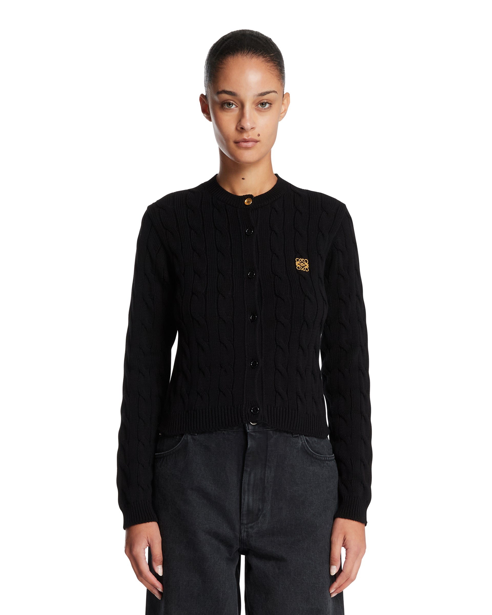 LOEWE ロエベ カーディガン JERSEY LOEWE ロエベ カーディガン アナグラムロゴ ロゴ刺繍 レギュラー