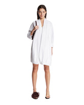 White Draped Cotton Dress - LOEWE | PLP | Antonia